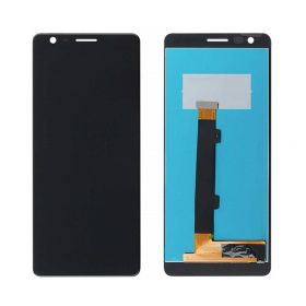 LCD ekran / displej za Nokia 3.1+touchscreen crni.