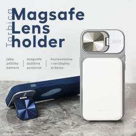 Futrola - maska Magsafe Lens holder za iPhone 12 Pro Max 6.7 crna.