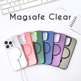 Futrola - maska Magsafe providna za iPhone 15 6.1 crna.