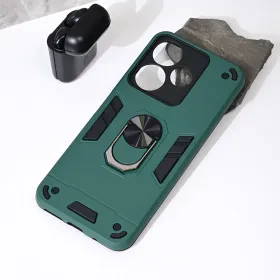 Futrola - maska Hard Ring za Xiaomi Redmi 13 4G (EU) tamno zelena.