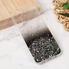 Silikonska futrola - maska Glitter za Samsung A145R/A146B Galaxy A14 4G/5G crna.