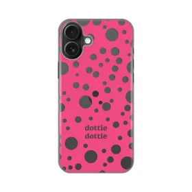Silikonska futrola - maska print Skin za iPhone 16 Plus 6.9 Dottie Dottie Pink.