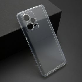 Futrola - maska ultra tanki PROTECT silikon za Xiaomi Redmi Note 12 Pro Plus providna (bela) (MS).