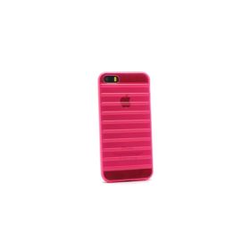 Silikonska futrola - maska Rib za iPhone 5 pink.