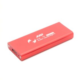 Adapter m.2 SSD na USB crveni.