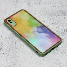 Futrola - maska Candy Marble za Xiaomi Redmi 9A mint.