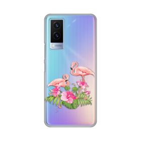 Silikonska futrola - maska print Skin za Vivo Y71T Flamingo.