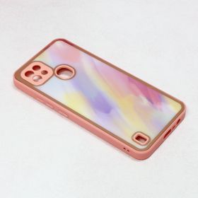 Futrola - maska Candy Marble za Realme C21 svetlo ljubicasta.