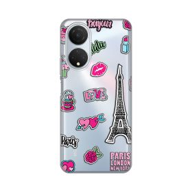 Silikonska futrola - maska print Skin za Huawei Honor X7 Love Paris.