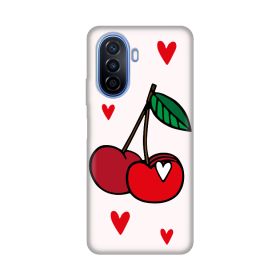 Silikonska futrola - maska print za Huawei nova Y70 Cherry.