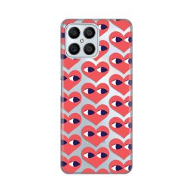 Silikonska futrola - maska print Skin za Huawei Honor X8 Eye Heart Pattern.