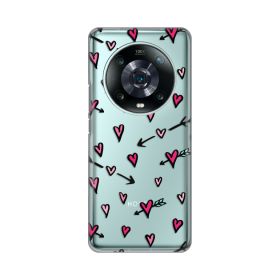 Silikonska futrola - maska print Skin za Huawei Honor Magic 4 Pro Heart Pattern.