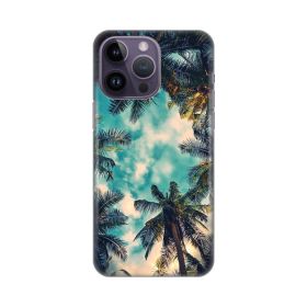 Silikonska futrola - maska print Skin za iPhone 14 Pro Max 6.7 Palm tree.