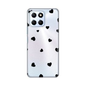 Silikonska futrola - maska print Skin za Huawei Honor X6 Hearts.