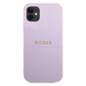 Futrola - maska Guess Hc PU Saffiano za iPhone 11 6.1 ljubicasta (GUHCN61PSASBPU).