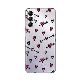 Silikonska futrola - maska print Skin za Samsung A145R Galaxy A14 4G Heart Pattern.