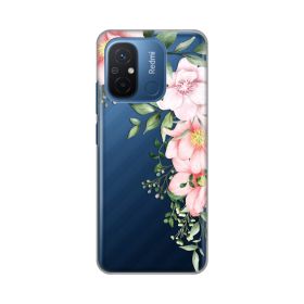 Silikonska futrola - maska print Skin za Xiaomi Redmi 12C Gentle Rose Pattern.