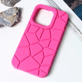 Futrola - maska Color Stone za iPhone 14 Pro 6.1 pink.