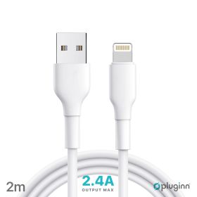 USB Data kabl Pluginn PI-AL 2.4A USB na Lightning beli 2m.