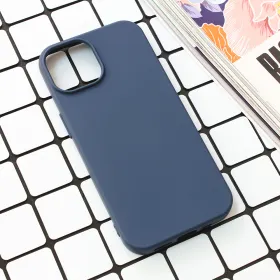 Futrola - maska Nano Silikon za iPhone 15 6.1 tamno plava.