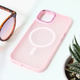 Futrola - maska Magsafe colorful za iPhone 14 6.1 roze.