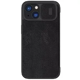 Futrola - maska Nillkin Qin Pro za iPhone 15 6.1 crna.