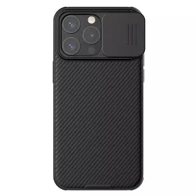 Futrola - maska Nillkin CamShield Pro za iPhone 15 Pro Max 6.7 crna.
