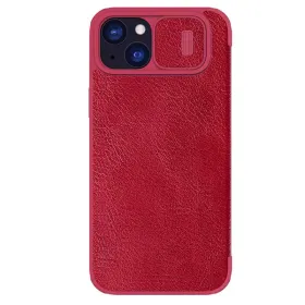 Futrola - maska Nillkin Qin Pro za iPhone 15 Plus 6.7 crvena.