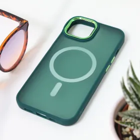 Futrola - maska Magsafe colorful za iPhone 14 6.1 tamno zelena.