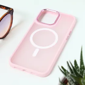 Futrola - maska Magsafe colorful za iPhone 15 Pro Max 6.7 roze.