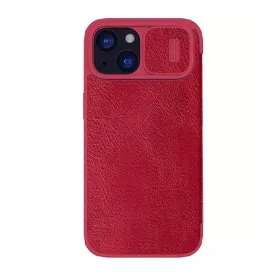Futrola - maska Nillkin Qin Pro za iPhone 15 6.1 crvena.