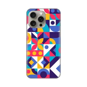 Silikonska futrola - maska print Skin za iPhone 15 Pro Max 6.7 Colorful Mosaic.