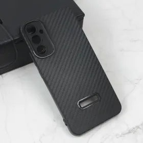 Futrola - maska Carbon Stripe za Samsung A346 Galaxy A34 5G 5G crna.