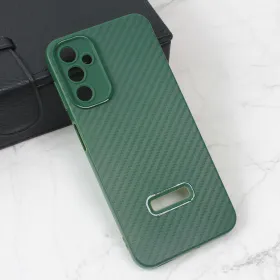 Futrola - maska Carbon Stripe za Samsung A146B Galaxy A14 5G zelena.