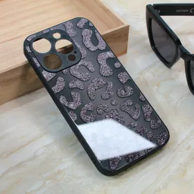 Futrola - maska Shiny glass za iPhone 15 Pro 6.1 crna.
