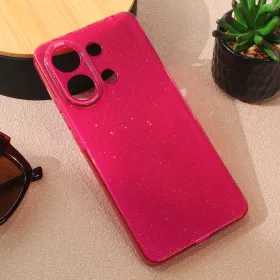 Futrola - maska Sparkle Dust za Xiaomi Redmi Note 13 4G bordo.