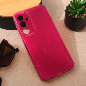 Futrola - maska Sparkle Dust za Samsung A556 Galaxy A55 5G bordo.