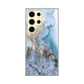 Silikonska futrola - maska print za Samsung S928B Galaxy S24 Ultra Blue Gold Marble.