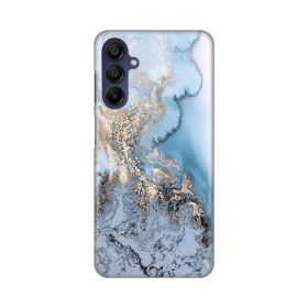 Silikonska futrola - maska print za Samsung A156 Galaxy A15 5G Blue Gold Marble.