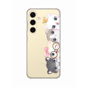 Silikonska futrola - maska print Skin za Samsung S921B Galaxy S24 Cats.