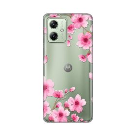 Silikonska futrola - maska print Skin za Motorola Moto G54 Rose Flowers.