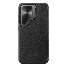 Futrola - maska Nillkin Qin Prop za Samsung S926B Galaxy S24 Plus crna.