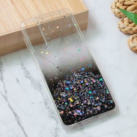 Silikonska futrola - maska Glitter za Samsung G991 Galaxy S21 crna.