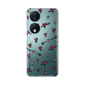 Silikonska futrola - maska print Skin za Huawei Honor X7b Heart Pattern.