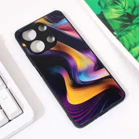 Futrola - maska Abstract za Xiaomi Redmi Note 13 4G tamno ljubicasta.