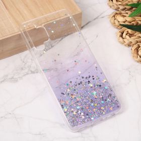 Silikonska futrola - maska Glitter za Samsung A325 Galaxy A32 4G (EU) ljubicasta.