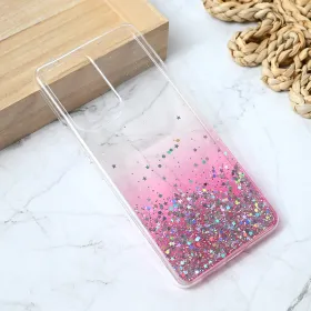 Silikonska futrola - maska Glitter za Samsung A536 Galaxy A53 5G roze.