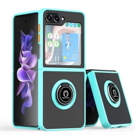 Futrola - maska Frosted Shockproof za Samsung F741B Galaxy Z Flip 6 5G svetlo plava.