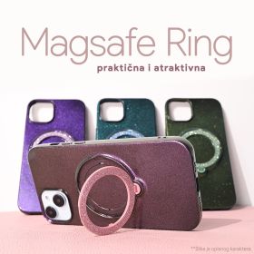 Futrola - maska Magsafe Ring za iPhone 15 Plus 6.7 plava.