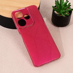 Futrola - maska Sparkle Dust za Xiaomi Redmi 13 4G bordo.